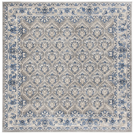 Safavieh Brentwood 6'-7" x 6'-7" Rug in Light Grey / Blue
