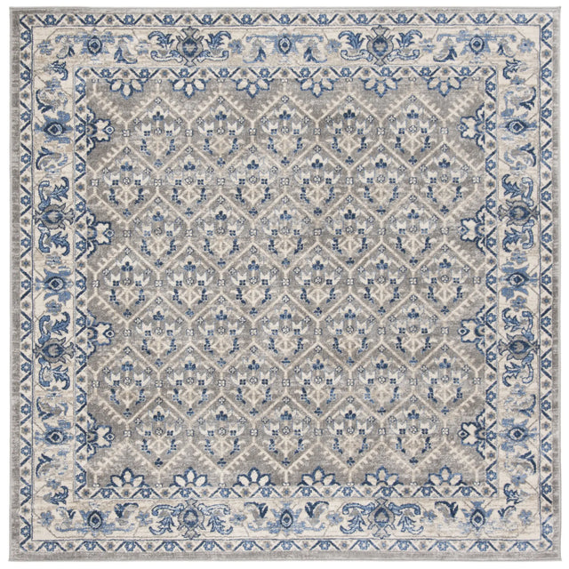 Safavieh Brentwood 6'-7" x 6'-7" Rug in Light Grey / Blue