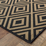 Oriental Weavers Sphinx Marina 2335K Black / Tan Rugs - corner detail