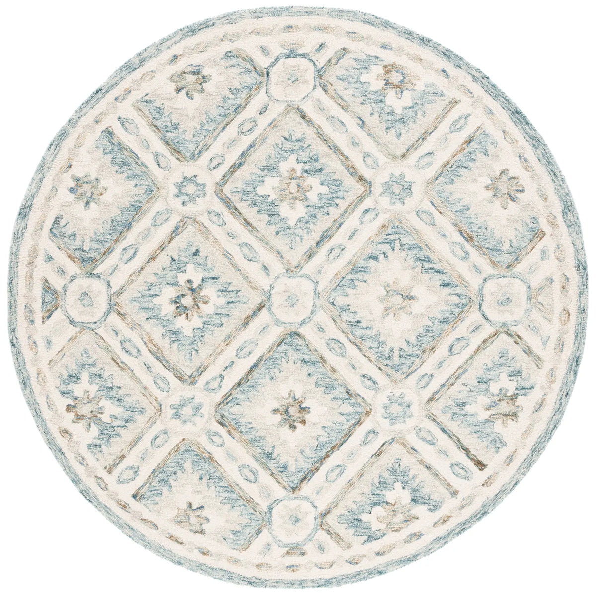Safavieh Martha Stewart 6'-0" x 6'-0" Rug in Blue / Ivory