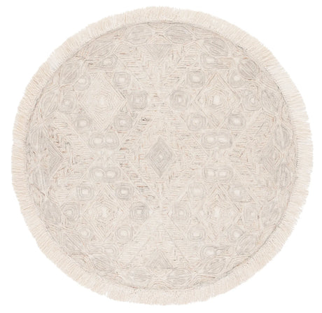 Safavieh Ikat 6'-0" x 6'-0" Rug in Ivory / Grey