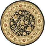 Safavieh Lyndhurst 5'-3" x 5'-3" Rug in Black / Ivory