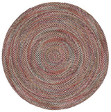 Safavieh Braided 5'-0" x 5'-0" Rug in Ivory / Black