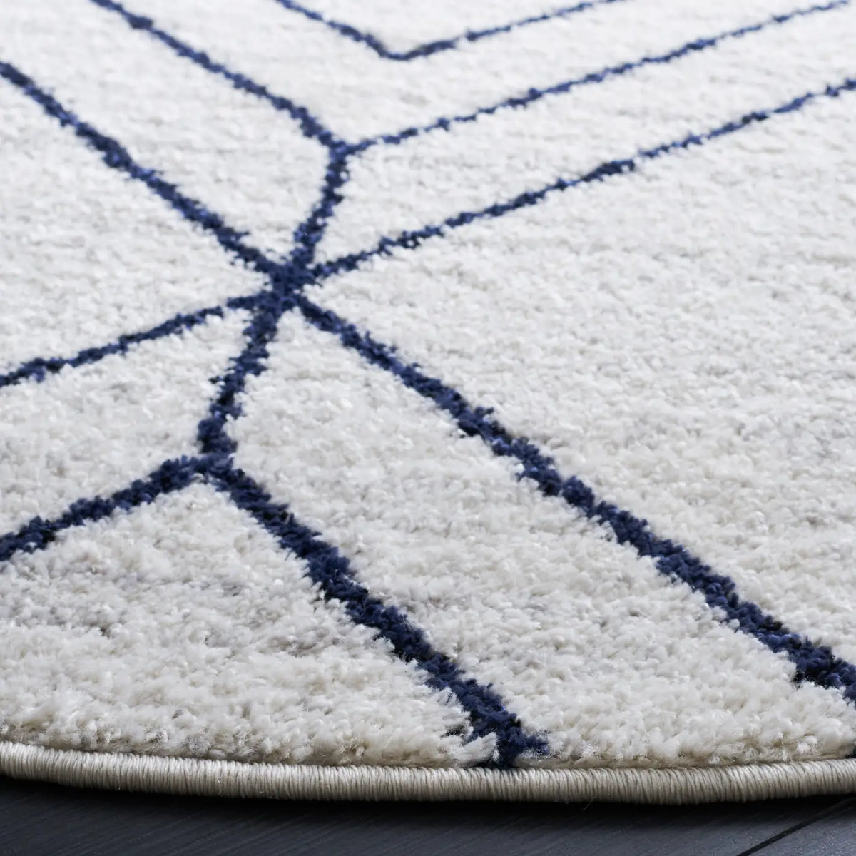 Safavieh Adirondack 6'-0" x 6'-0" Rug in Light Grey / Navy