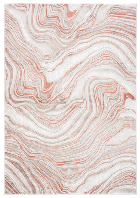 Safavieh Meadow 500 4'-0" x 6'-0" Rug in Rust / Ivory