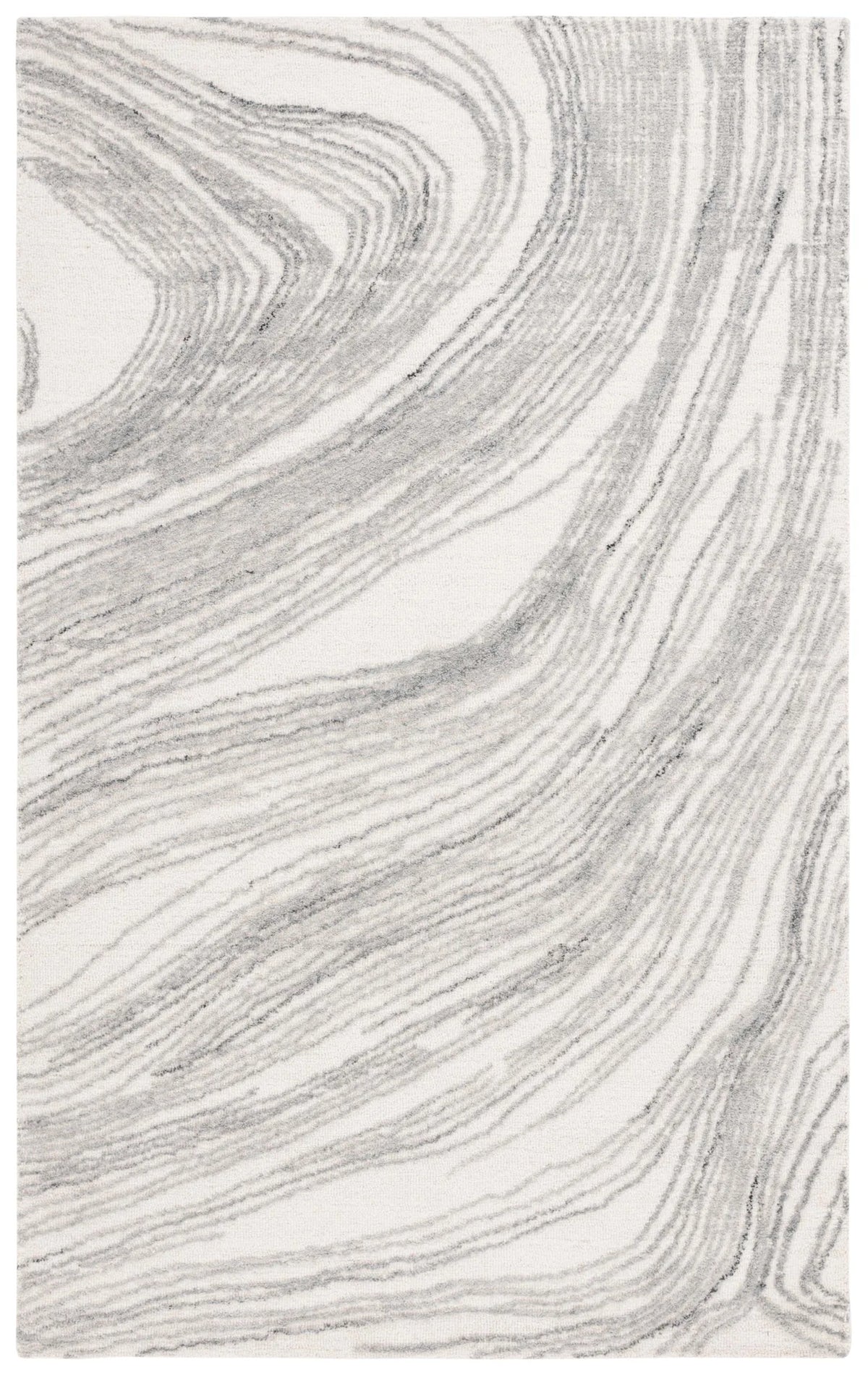 Safavieh Ebony 4'-0" x 6'-0" Rug in Ivory / Grey