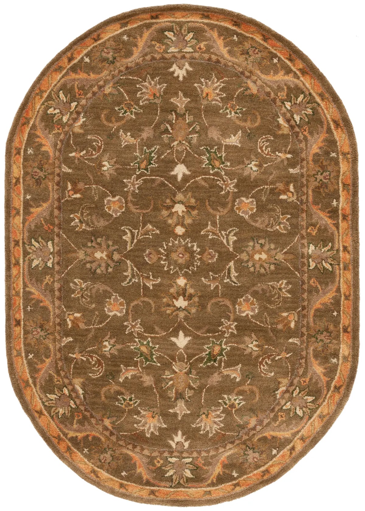 Safavieh Antiquity 4'-6" x 6'-6" Rug in Olive / Gold