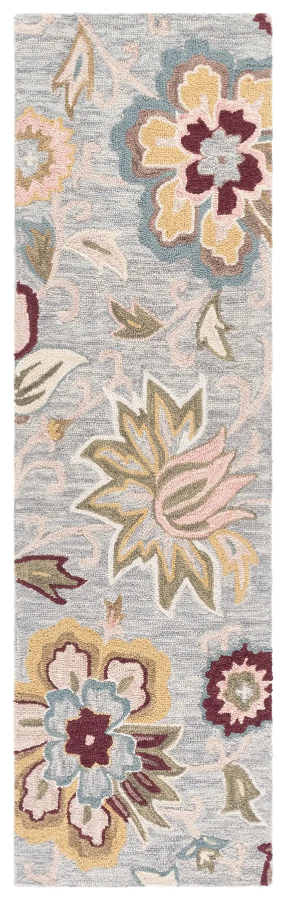 Safavieh Blossom 2'-3" x 8'-0" Rug in Grey / Light Pink