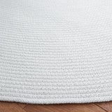 Safavieh Braided 5'-0" x 5'-0" Rug in White