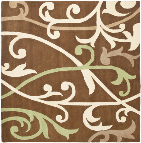 Safavieh Soho 6'-0" x 6'-0" Rug in Brown / Multi
