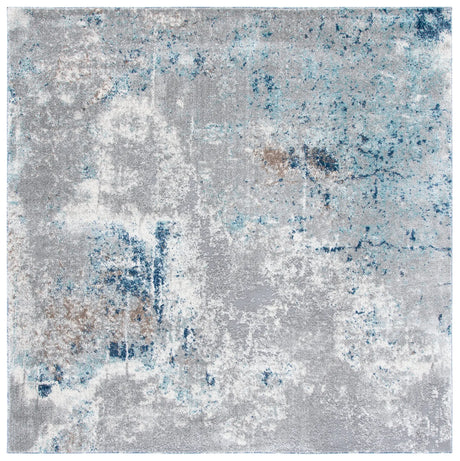 Safavieh Aston 6'-7" x 6'-7" Rug in Grey / Blue
