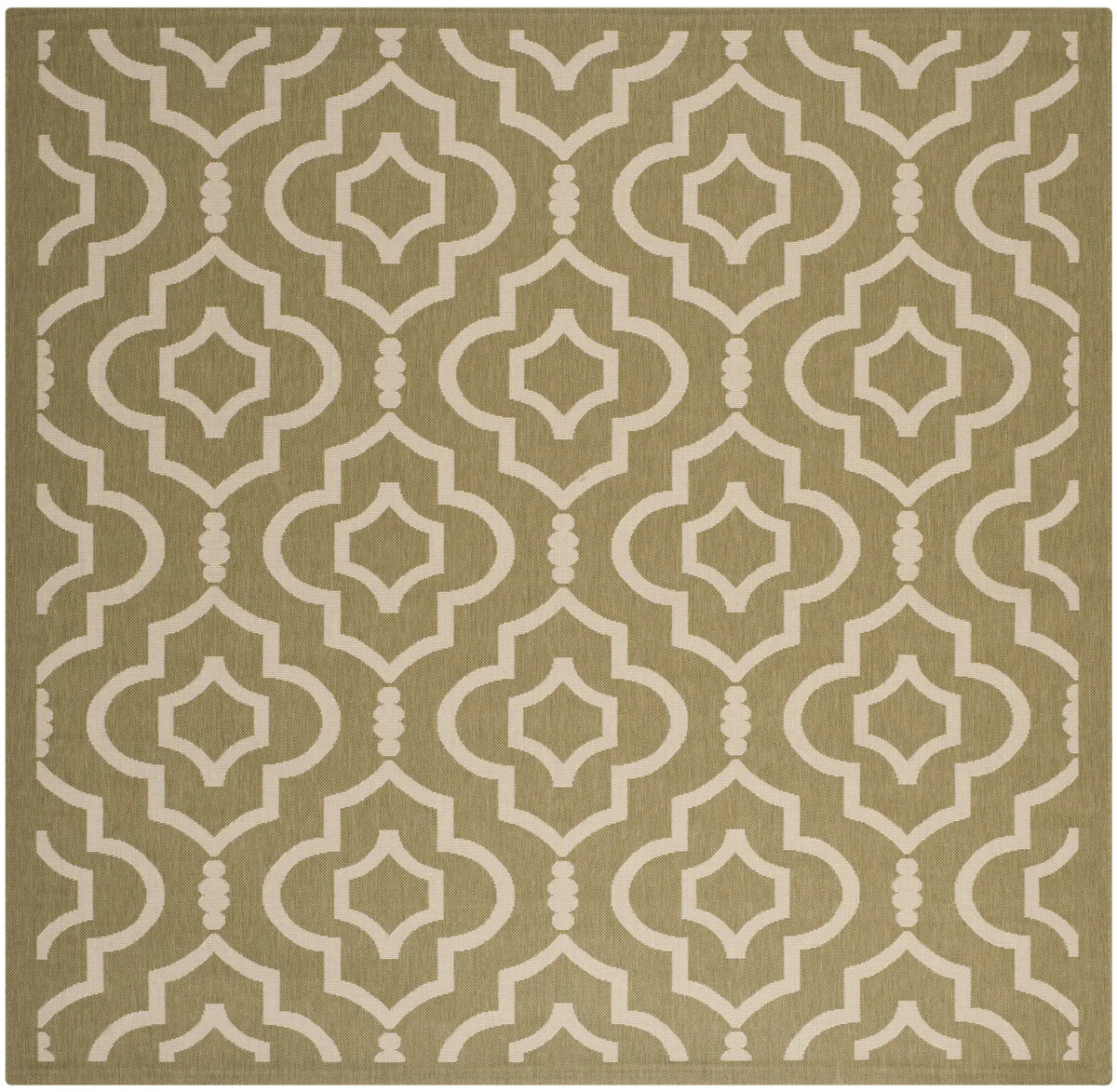 Safavieh Courtyard 7'-10" x 7'-10" Rug in Green / Beige