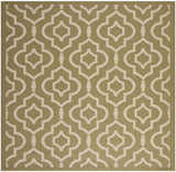 Safavieh Courtyard 7'-10" x 7'-10" Rug in Green / Beige