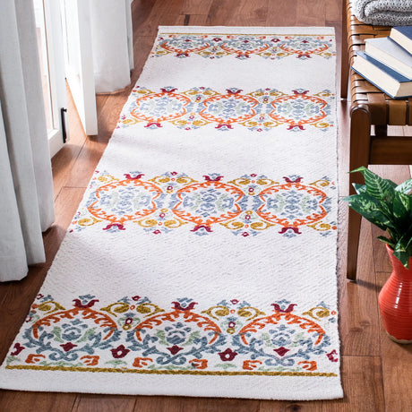 Safavieh Cedar Brook 2'-3" x 8'-0" Rug in Ivory / Orange