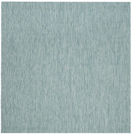 Safavieh Courtyard 6'-7" x 6'-7" Rug in Aqua / Aqua