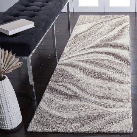 Safavieh Metro 2'-3" x 8'-0" Rug in Ivory / Dark Grey