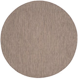 Safavieh Courtyard 5'-3" x 5'-3" Rug in Brown / Beige