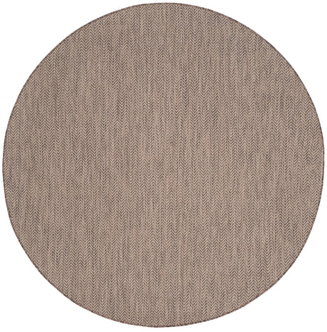 Safavieh Courtyard 5'-3" x 5'-3" Rug in Brown / Beige