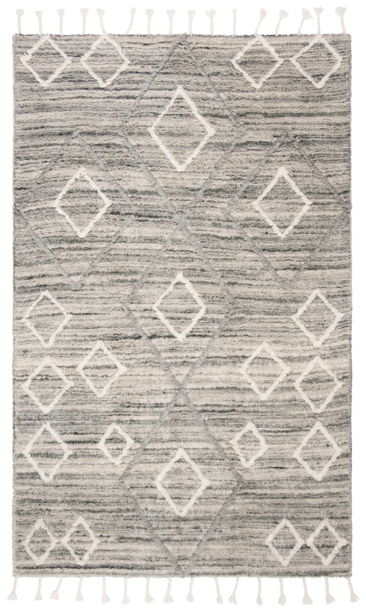 Safavieh Casablanca 4'-0" x 6'-0" Rug in Grey / Ivory