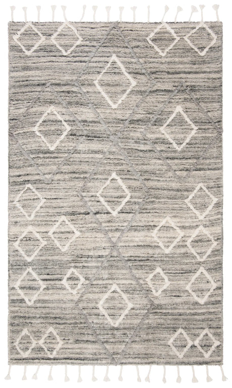 Safavieh Casablanca 4'-0" x 6'-0" Rug in Grey / Ivory