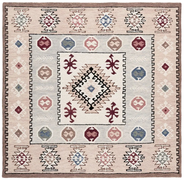 Safavieh Metro 6'-0" x 6'-0" Rug in Ivory / Rust