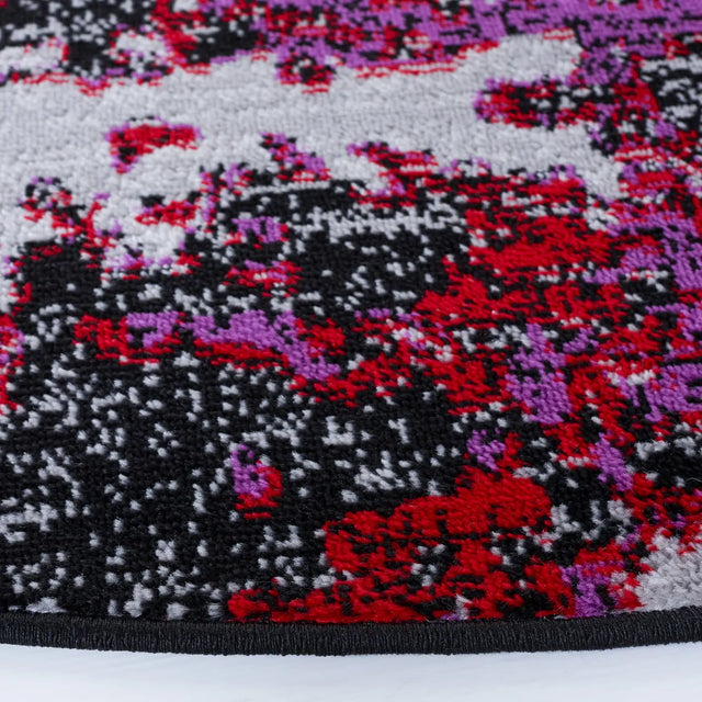 Safavieh Skyler 6'-7" x 6'-7" Rug in Black / Purple
