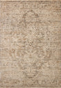 Loloi Clarisse CLS-02 Traditional Power Loomed Smoke, Natural Rug - main flat
