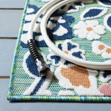 Safavieh Cabana 4'-0" x 6'-0" Rug in Green / Navy