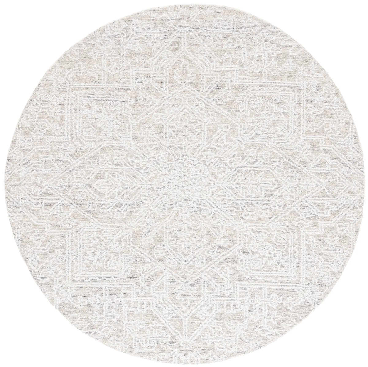 Safavieh Ebony 6'-0" x 6'-0" Rug in Ivory / Silver