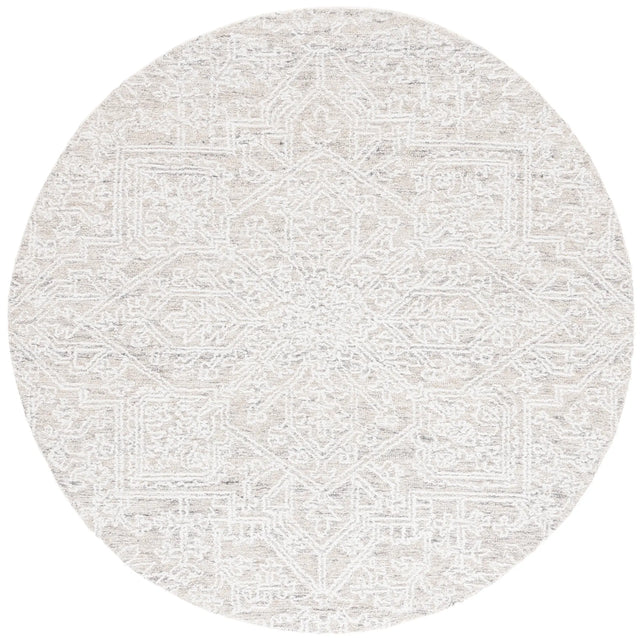 Safavieh Ebony 6'-0" x 6'-0" Rug in Ivory / Silver