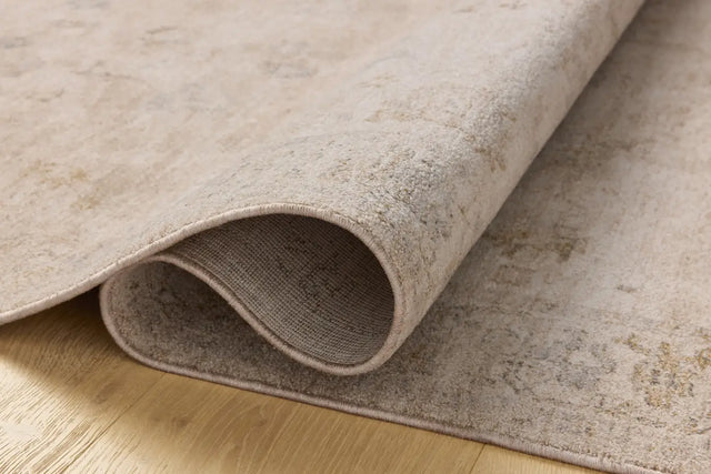 Chris Loves Julia x Loloi Louisa LOI-01 Oatmeal / Stone Rug - pile height