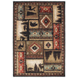Oriental Weavers Sphinx Woodlands 1041C Black / Multi Rugs - main flat