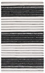 Safavieh Striped Kilim 4'-0" x 6'-0" Rug in Black / Ivory