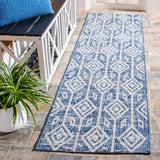Safavieh Courtyard 2'-3" x 8'-0" Rug in Navy / Grey