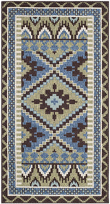 Safavieh Veranda 2'-7" x 5'-0" Rug in Green / Chocolate
