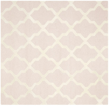 Safavieh Cambridge 6'-0" x 6'-0" Rug in Light Pink / Ivory