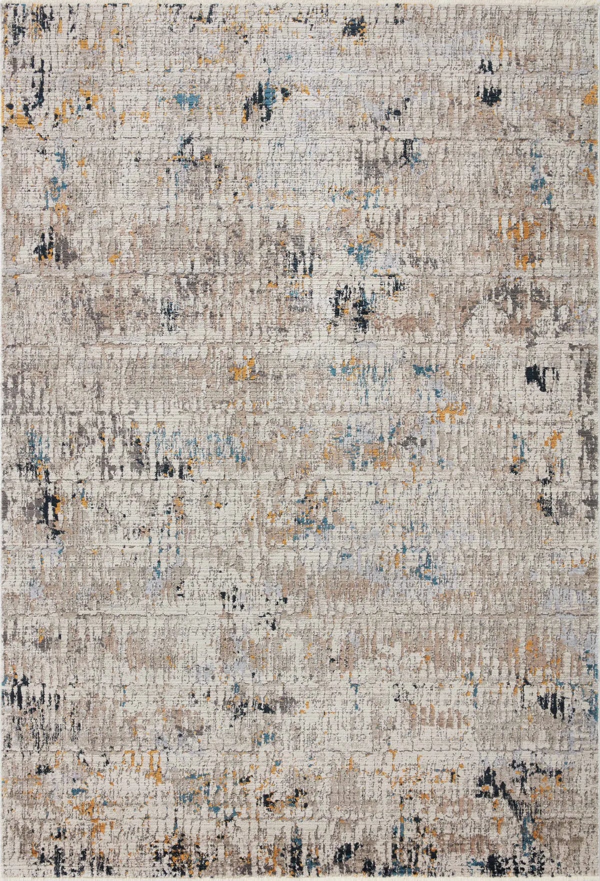 Loloi Leigh Lei-06 Ivory/Granite Rugs - main flat