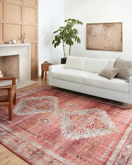 Loloi Heidi Hei-03 Sunset/Natural Rugs - room scene 2