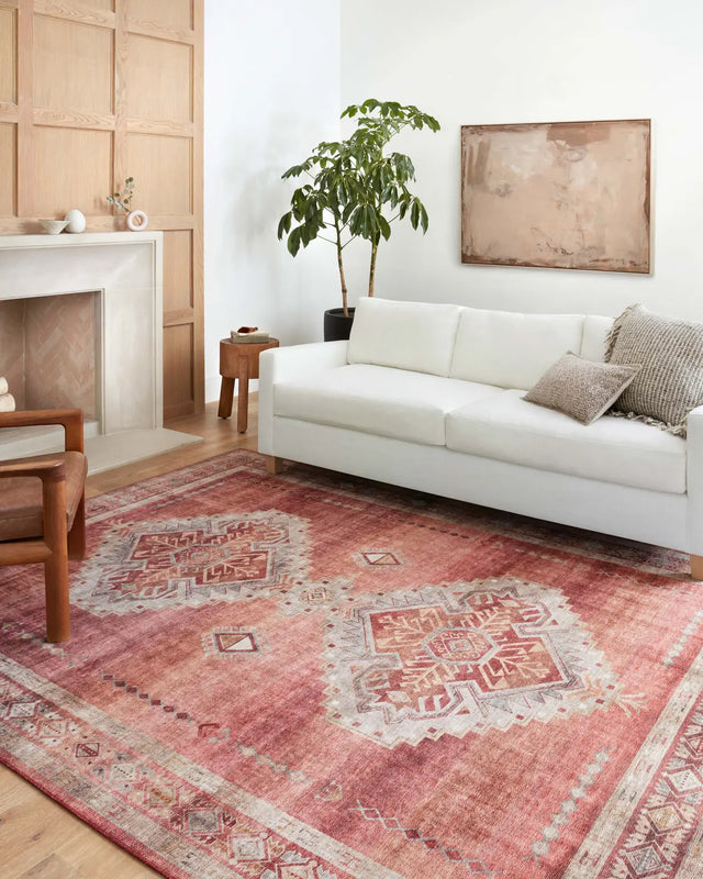 Loloi Heidi Hei-03 Sunset/Natural Rugs - room scene 2