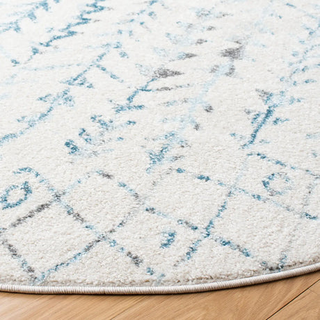 Safavieh Tulum 6'-7" x 6'-7" Rug in Ivory / Turquoise