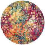Safavieh Madison 5'-0" x 5'-0" Rug in Fuchsia / Gold