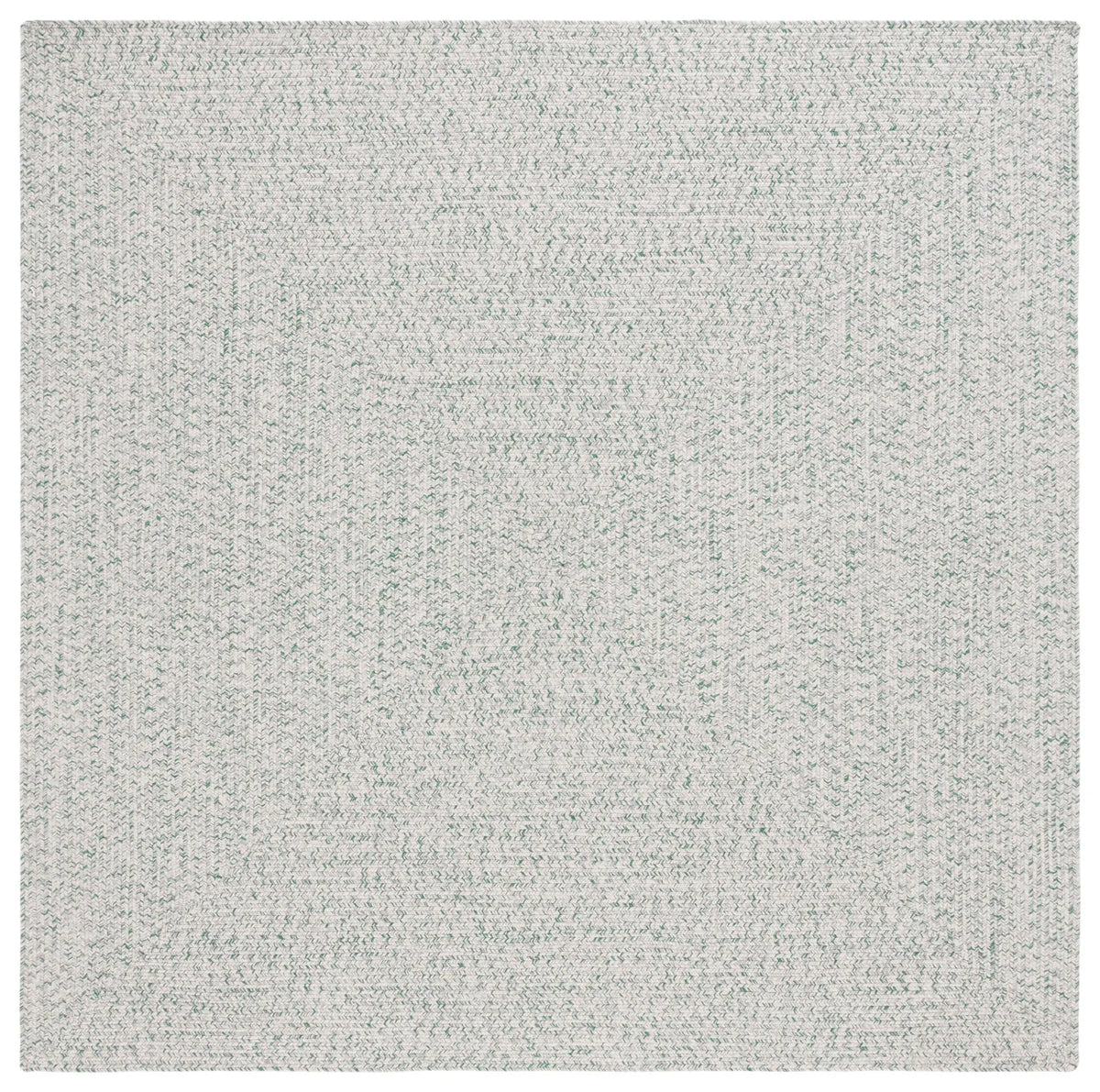 Safavieh Braided 5'-0" x 5'-0" Rug in Ivory / Green