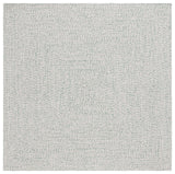 Safavieh Braided 5'-0" x 5'-0" Rug in Ivory / Green