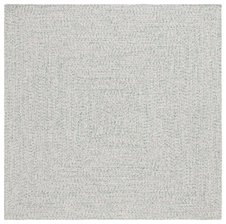 Safavieh Braided 5'-0" x 5'-0" Rug in Ivory / Green