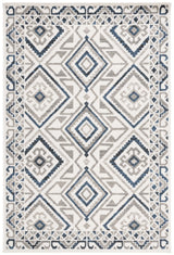 Safavieh Pyramid 4'-5" x 6'-5" Rug in Ivory / Grey Navy