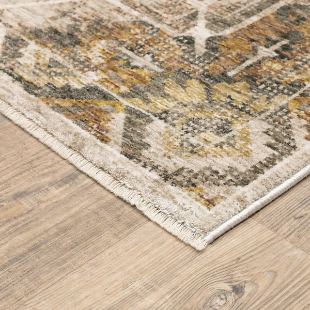Oriental Weavers Sphinx Maharaja 661C1 Gold/Brown Rugs - corner detail