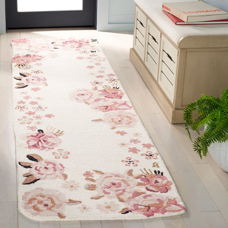 Safavieh Jardin 2'-3" x 8'-0" Rug in Ivory / Pink