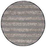 Safavieh Natura 6'-0" x 6'-0" Rug in Black / Ivory
