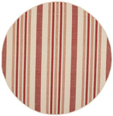 Safavieh Courtyard 5'-3" x 5'-3" Rug in Beige / Red