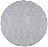 Safavieh Natural Fiber 6'-0" x 6'-0" Rug in Light Grey / Grey